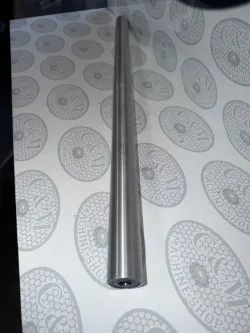 Aluminum Roller 1.25 OD x 26.25 Long with 2 Bearings 1616, OEM part number 03047B1704