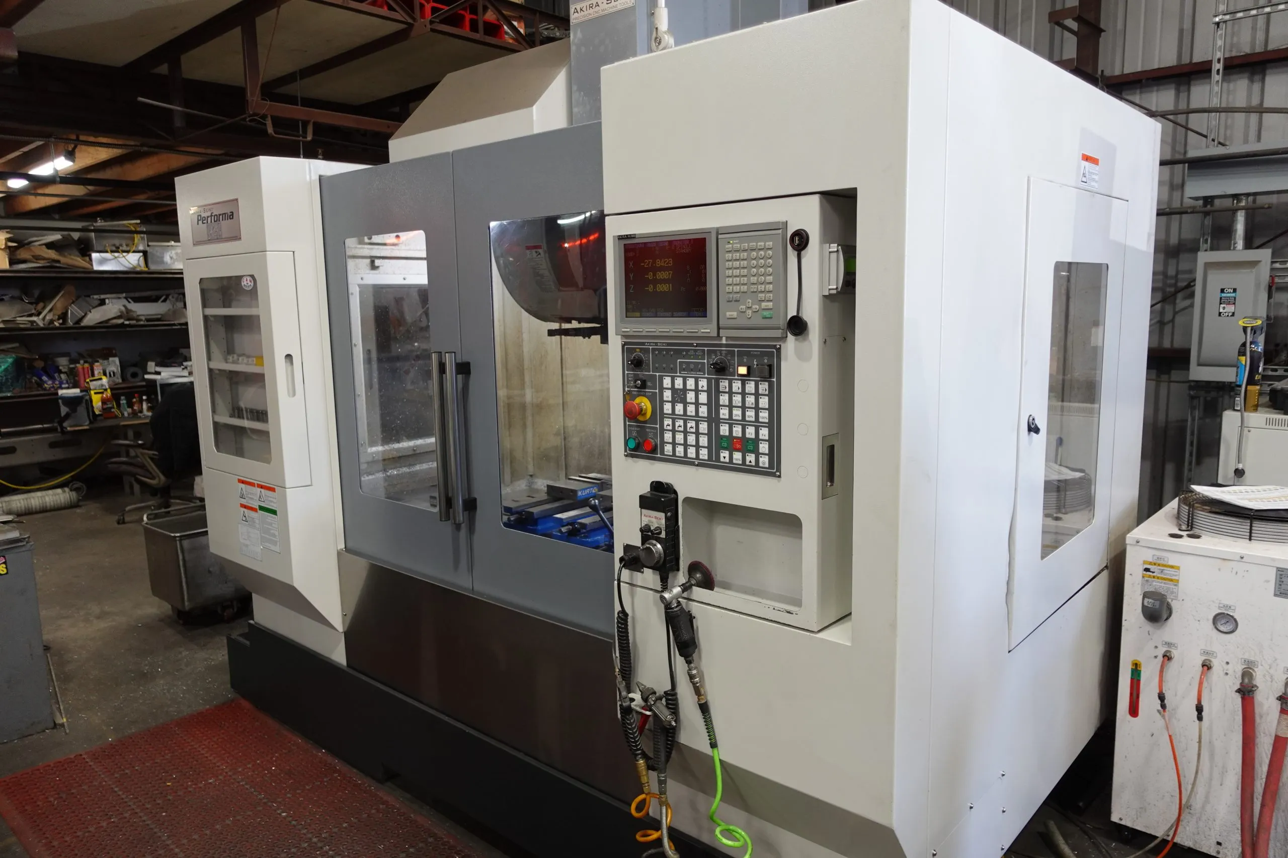 CNC vertical machining center in the C&M shop