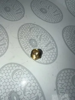Brass 5/8 Threaded Bushing Hex Head, C&M part number CM-0125
