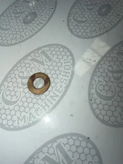 Brass Washer ½ ID, C&M part number CM-0131